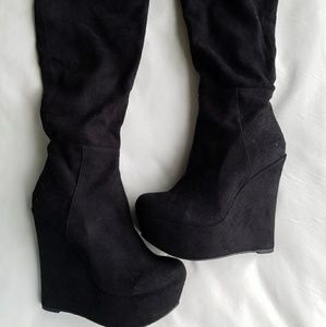Bakers Suede Wedge Boot